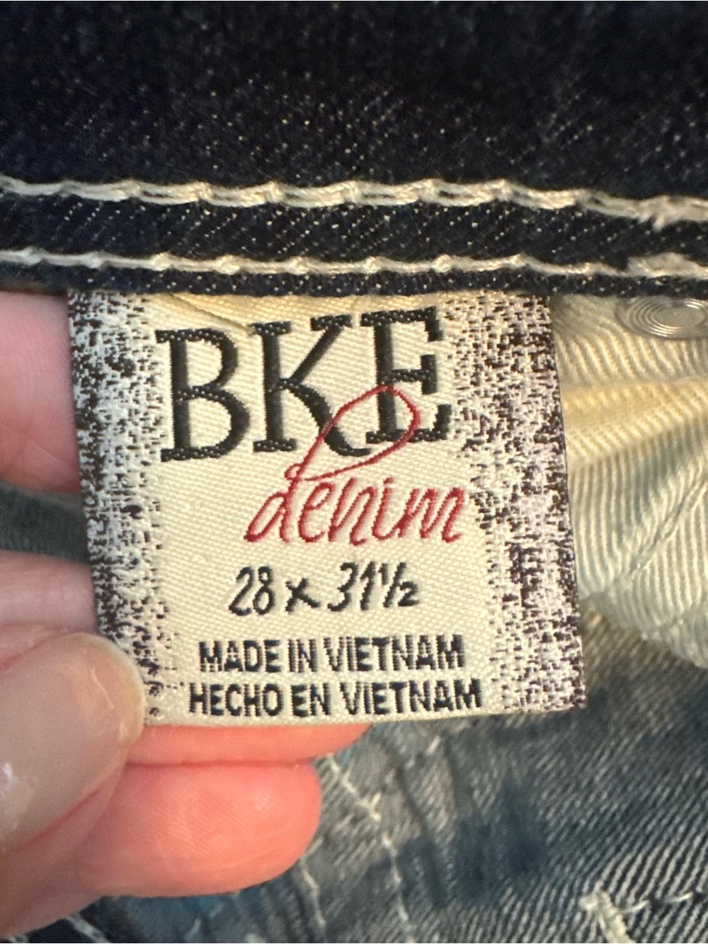 BKE Sabrina Bootcut Medium Wash Boot Cut Distressed Low Rise Stretch Jeans 28 - Picture 7 of 8